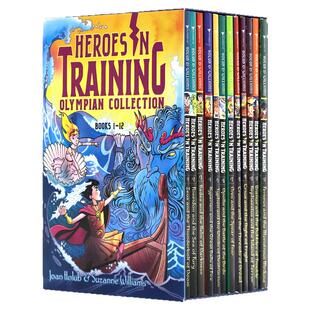 奥林匹斯神话故事12册盒装 Heroes in Training Olympian Collection Books 1-12 英文原版小说英雄在磨练儿童英语初级章节桥梁书