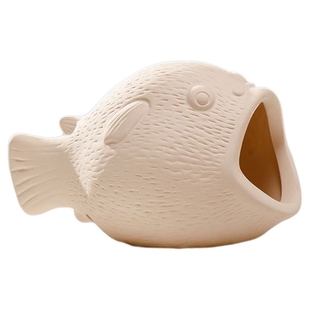 鱼缸造景陶罐鱼窝乌龟躲避屋产卵罐虾窝迷你鹦鹉鱼繁殖屋装饰摆件