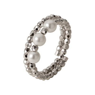 素图女925银极简轻奢戒指女小众