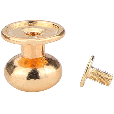 包包铆钉配件肩带固定调节螺丝扣皮袢扣子和尚头奶嘴钉领口装饰扣