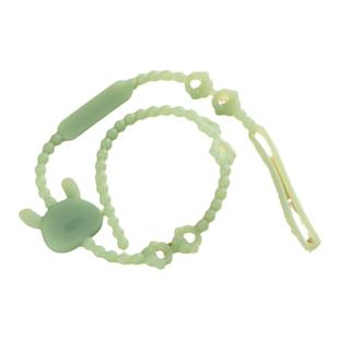 安抚奶嘴防掉链婴儿牙胶咬咬乐玩具硅胶防丢绳宝宝磨牙棒固定夹子