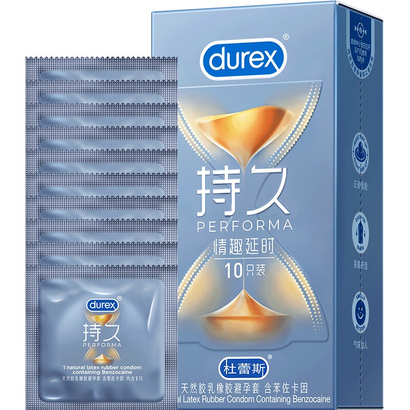 情趣延时大颗粒Durex杜蕾斯固态苯卡佐因凸点螺纹