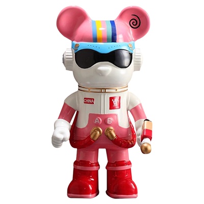 大型太空熊宇航员落地摆件