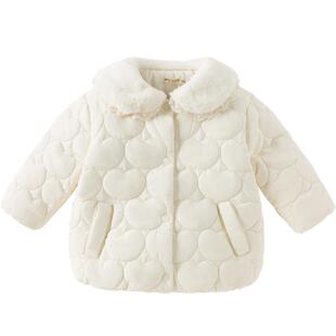 戴维贝拉儿童A类棉服2025女童洋气棉袄秋冬新款棉衣女宝外套上衣