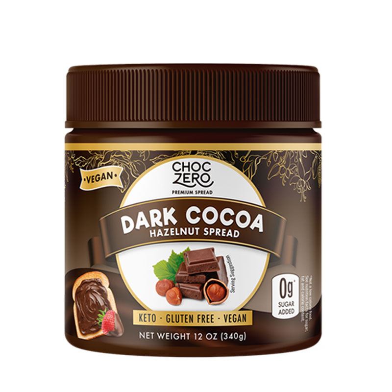 美国原装进口ChocZero零巧可可酱巧克力榛子酱面包抹酱无蔗糖调味