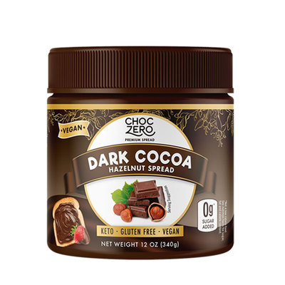 美国原装进口ChocZero零巧可可酱巧克力榛子酱面包抹酱无蔗糖调味