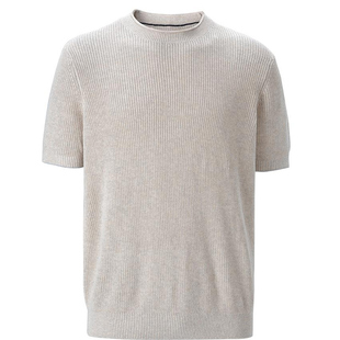 SEE ALSO『99%还原』7针棉麻花纱新贵老钱松弛透气圆领短袖针织衫