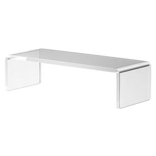 电脑显示器增高托架悬浮支架亚克力透明办公室桌面屏幕收纳置物架