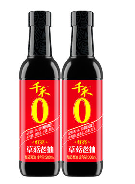 千禾零添加草菇老抽酿造酱油老抽