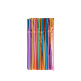 单独立包装吸管一次性商用可弯曲听装彩色罐装可乐饮料短吸管批发