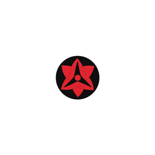 TLP镂空车贴 火影忍者六芒星万花筒写轮眼宇智波内轮佐助Sasuke