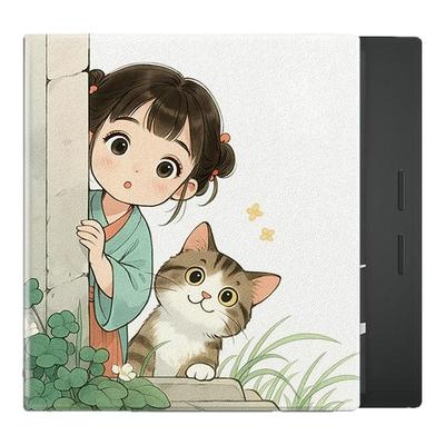 猫咪女孩磁吸电子书保护套