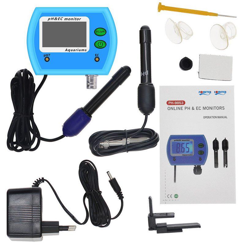 PH-9853水质分析仪PH/EC多参数笔计水质净水器电导率测试检测仪ph