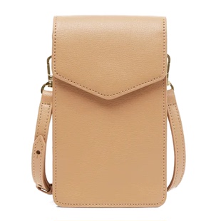 LEATHEROLOGY真皮手机包新款女单肩斜挎百搭竖款迷你小方包