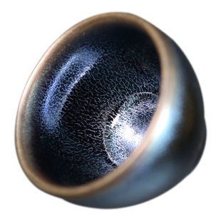 正品建阳建盏功夫主人茶杯手工原矿铁胎油滴麒麟兔毫鹧鸪斑天目盏