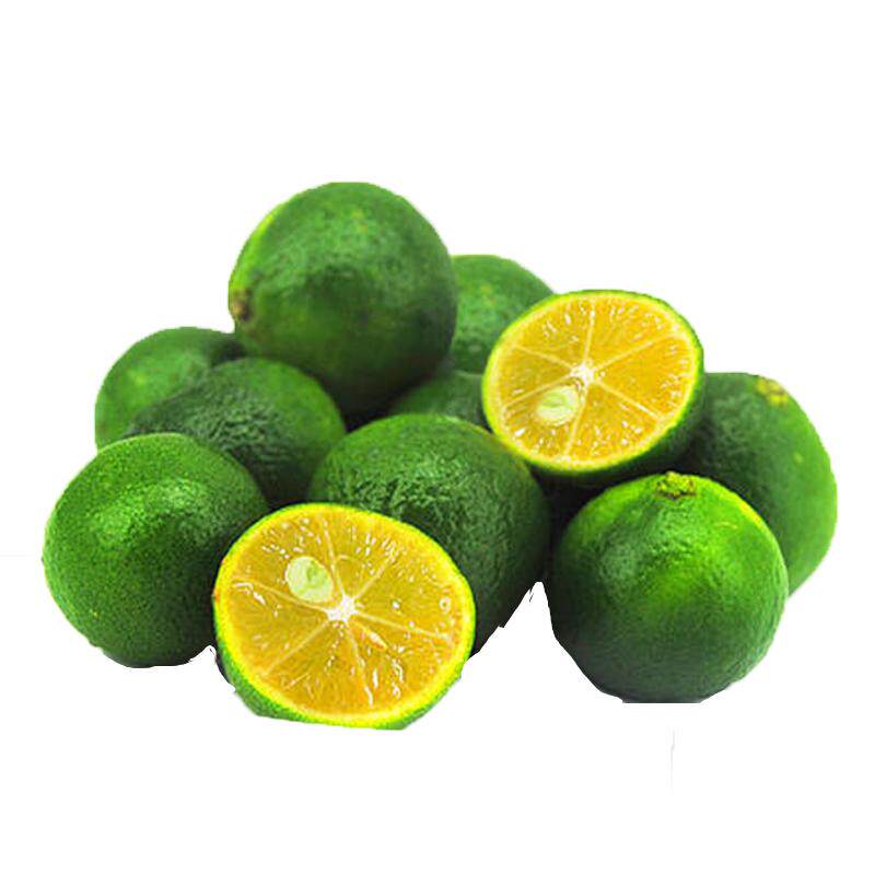 【廊下滋味】新鲜青柠檬500g 海南绿色小青柠 新鲜柠檬水果