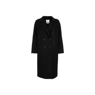 绫致ONLY2025秋季新款含绵羊毛双面呢外套中长款毛呢大衣女