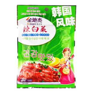 金地杰韩式免切泡菜108g小袋装韩式腌制辣白菜甜酸脆爽口寿司食材