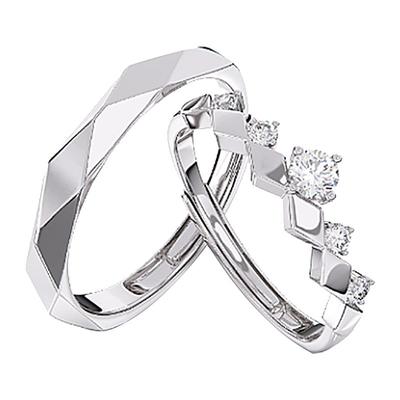 钟久久情侣对戒繁星之恋s925银饰