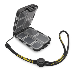 LUREHOLIC路亚盒小配件便携收纳盒双层饵盒亮片微物鱼钩别针渔具