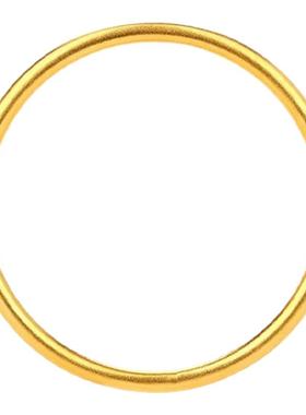 古法素圈金色手镯时尚轻奢