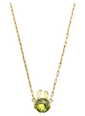 小众轻奢孤品兔耳朵造型短款项链