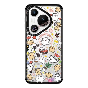 CASEOOTD线条小狗系列适用于华为pura80pro手机壳50周年KT猫80pro华为PURA70/80/pro防摔保护壳pura80ultra壳