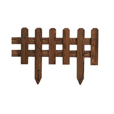 白色室外草坪栏杆庭院碳化防腐木