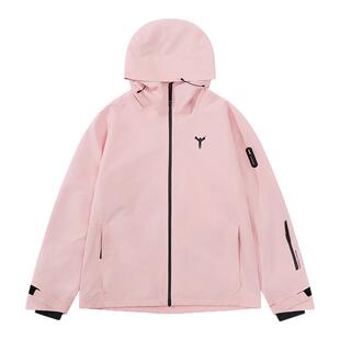 WINTER TICKET 自由式公园OVERSIZE野雪嘻哈男女单双板粉色滑雪服