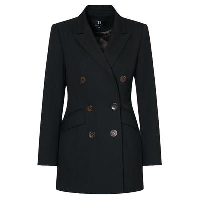 IDPAN春季职场黑色中长西装外套