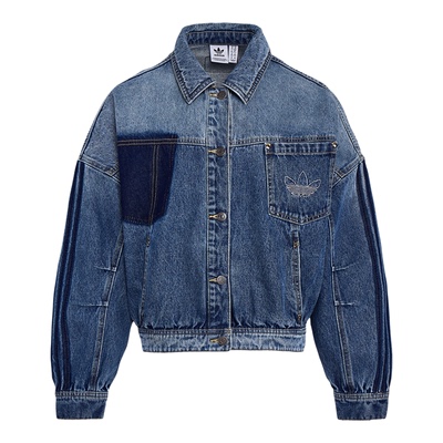 Adidas/阿迪达斯正品三叶草DENIMJACKET新款经典女夹克外套KR5042