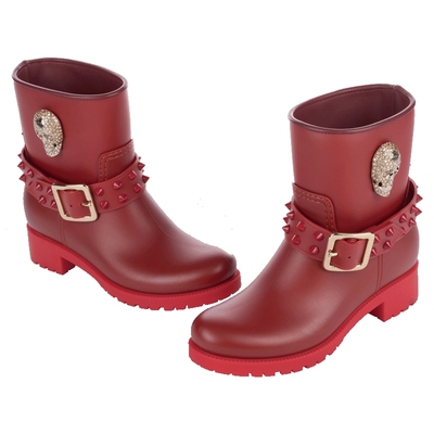 PhilippPlein时尚铆钉短筒靴