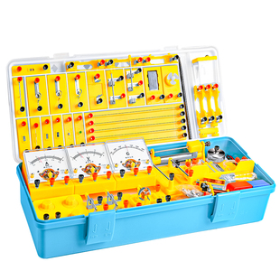 初中电学实验箱物理实验器材全套初二初三八九年级电磁学电路小灯泡科学实验三棱镜中考物理光学力学实验套装