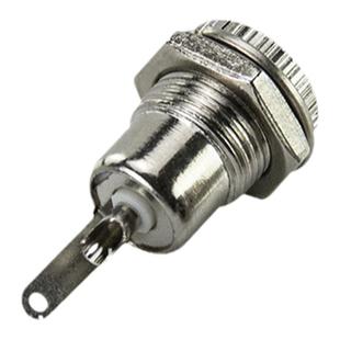 DC-099 DC电源插座 5.5*2.1 带螺纹 高电流全金属充 电插座母座