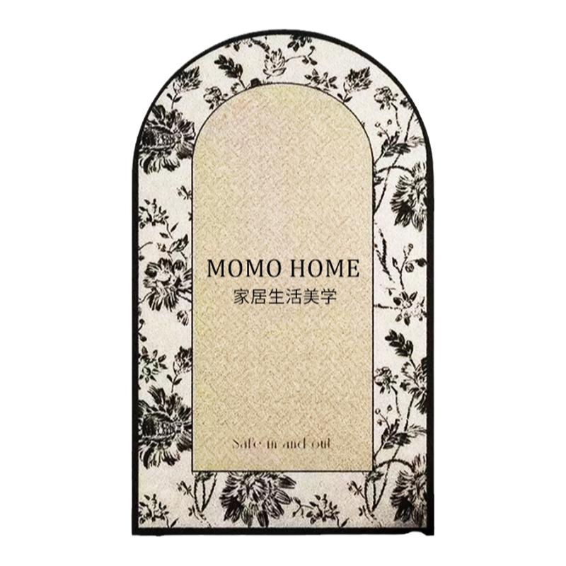 MOMO HOME家居小红书奶油风丝圈防滑地点 法式入户可裁剪防滑垫