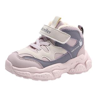 班纳米菲儿童鞋冬季宝宝鞋子加绒女童棉鞋小童软底冬鞋保暖运动鞋