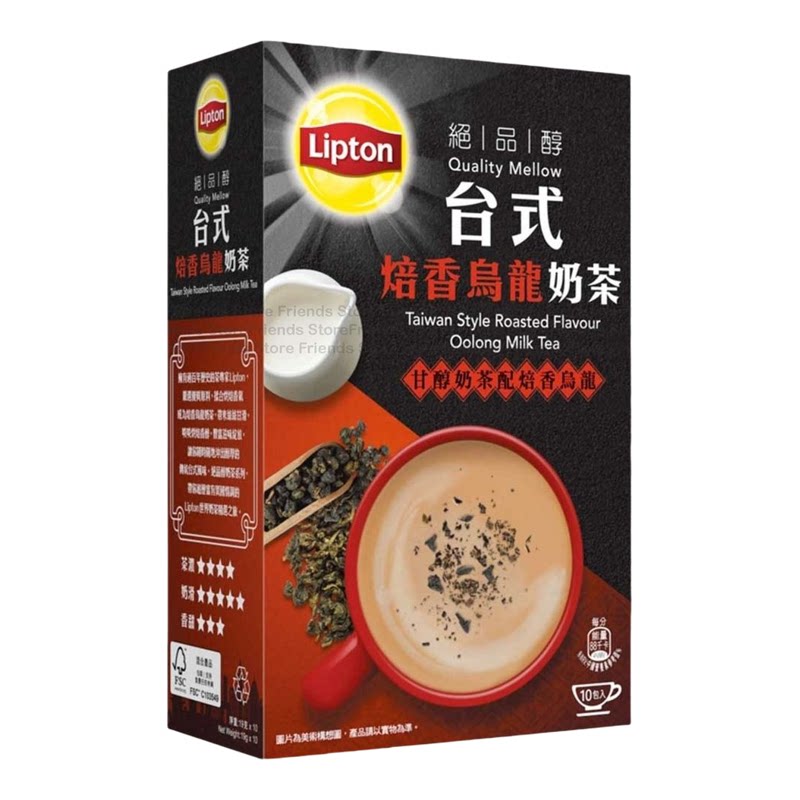 立顿Lipton绝品醇台式焙香乌龙奶茶19gX10包装甘醇奶茶烘焙乌龙香