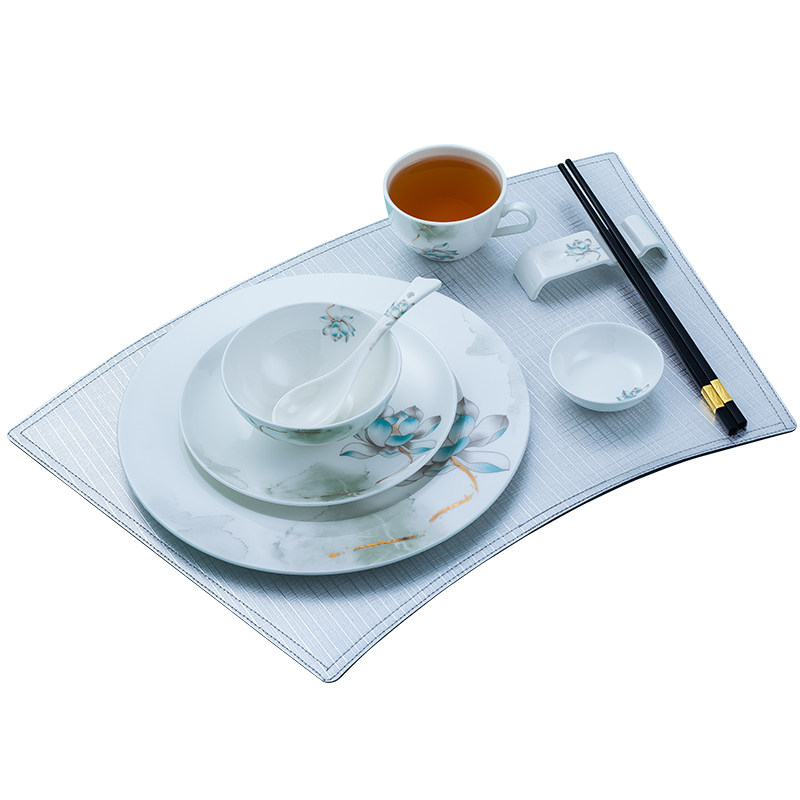 餐具酒店摆台饭店套装国风骨质瓷