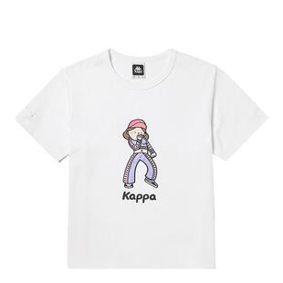 Kappa卡帕短袖女夏季新款运动休闲圆领印花半袖T恤K0D42TD88