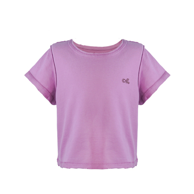 aaaaxbbbT恤上衣刺绣复古纯棉女