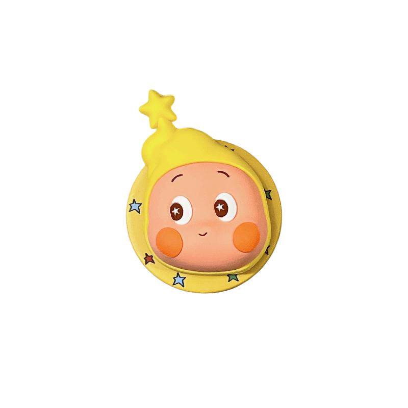 可爱卡通星星人哭娃HelloKitty适用Magsafe苹果华为磁吸支架手机背贴气囊可伸缩折叠便携桌面固定强力吸附女