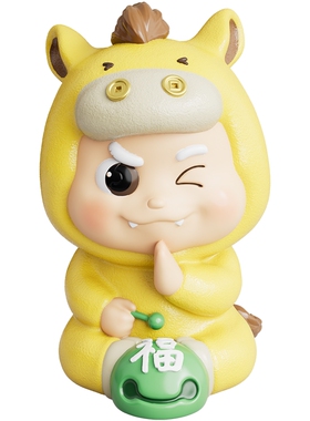 卡通风创意马小财摆件乔迁礼物