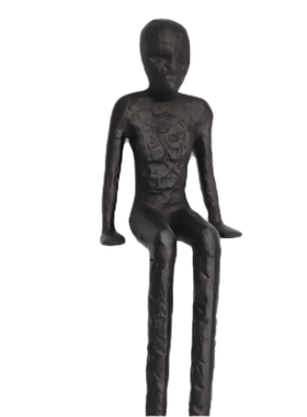 中式创意铸铁长腿人物摆件
