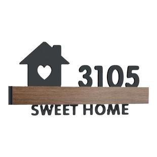 高档门牌号码牌家用创意定制亚克力小区出租房号数字贴轻奢酒店房间号数字门贴订制设计个性可爱民宿入户门号