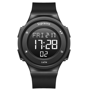 数字显示电子手表男款高品质初中高中学生计时防水夜光青少年男生