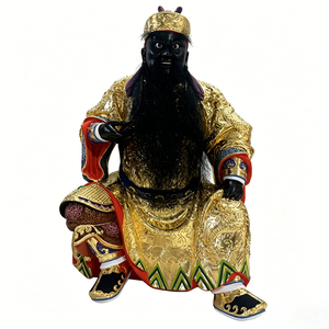 池府王爷一尺脱身神像香樟木雕刻