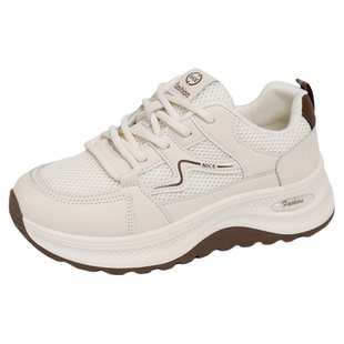 爆款百搭厚底老爹鞋女小个子增高2026超火新款春季运动休闲鞋34码