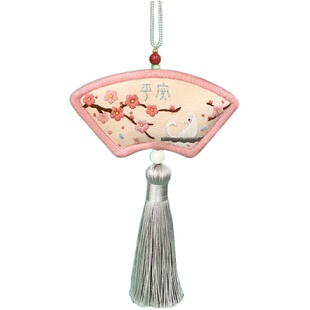 香囊刺绣diy材料包手工古风荷包平安符随身送男女友车载车内挂件