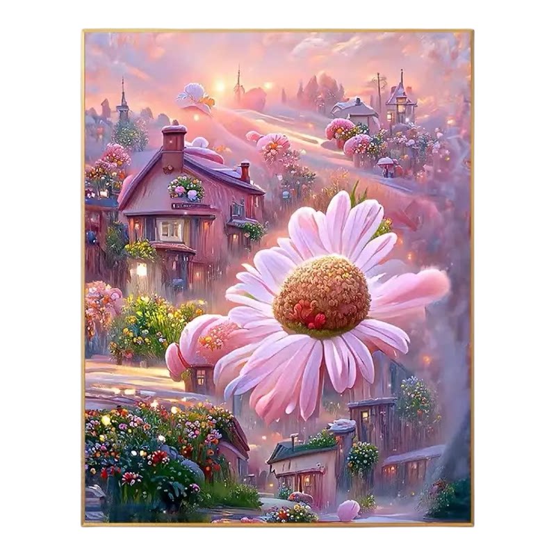 零基础DIY数字油画梦幻城堡