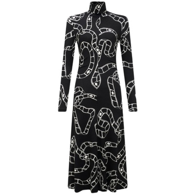 DVF黑白电影胶片连衣裙